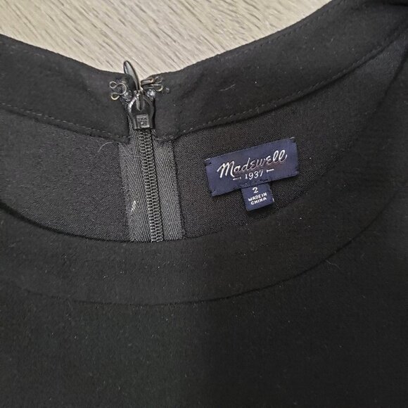 Madewell Sloan Jumpsuit Black Sz 2 - Picture 5 of 8